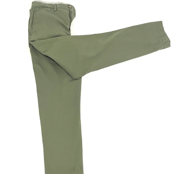 Polo Ralph Lauren Bedford Stretch Straight Fit Chino Pant | Green | Size 33X32 - Picture 13 of 14